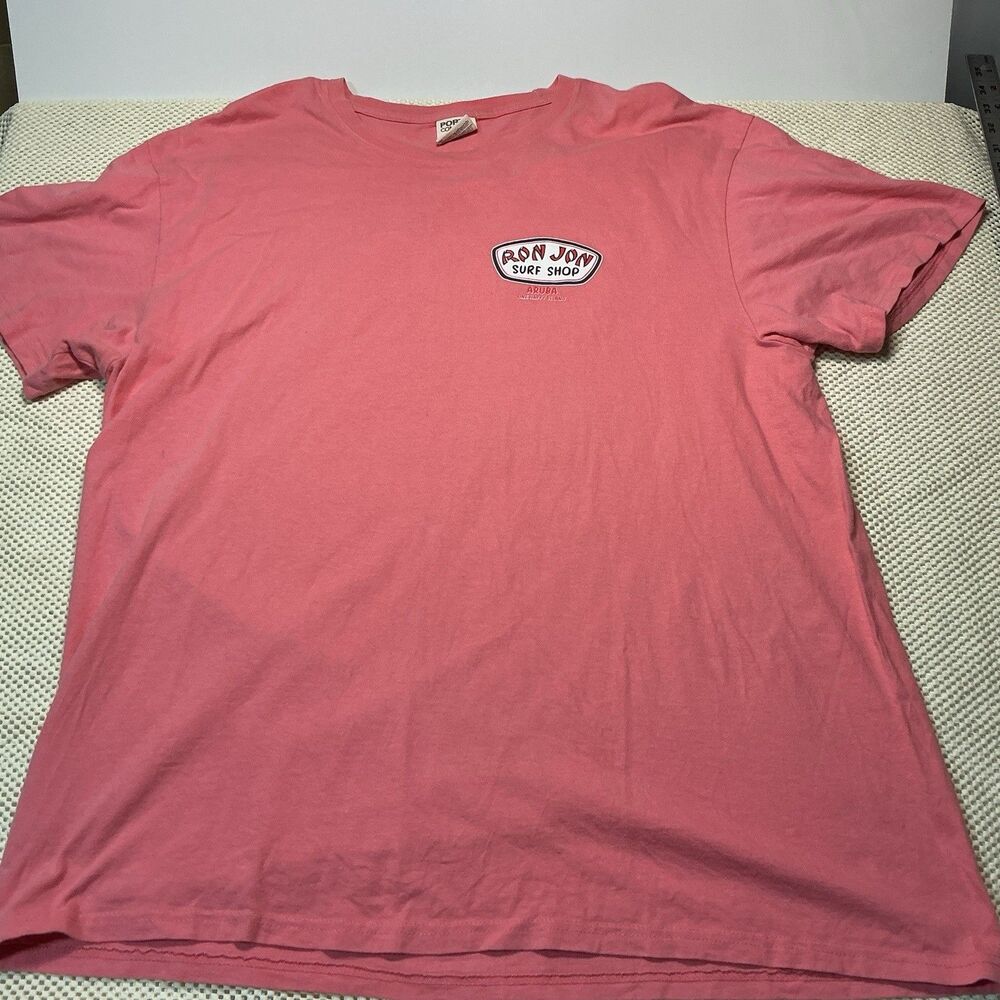 Ron Jon Surf Shop Aruba T Shirt 2XL Pink Port & Company Beach Surf